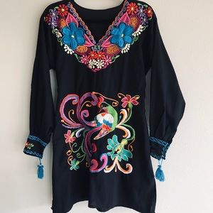 Women’s Hand Embroidered Mexican Dress